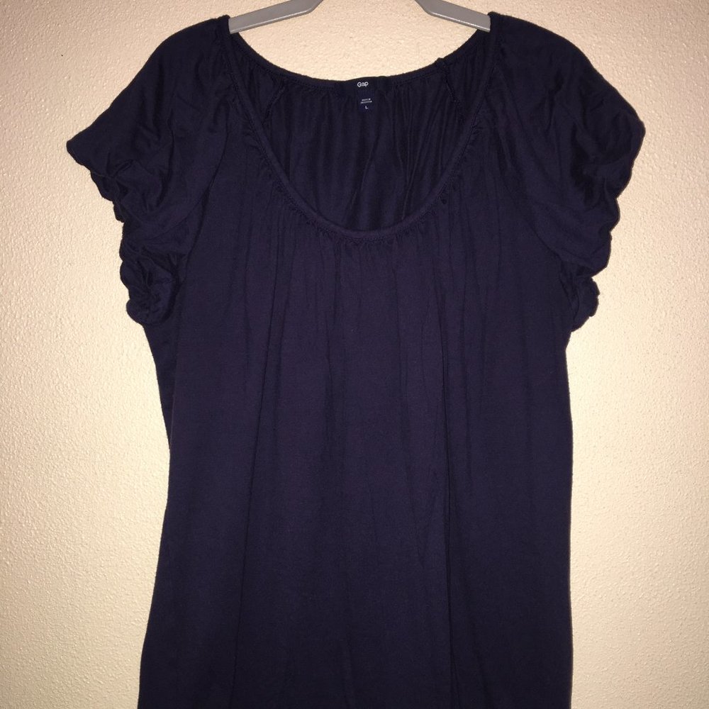 GAP navy blue blouse